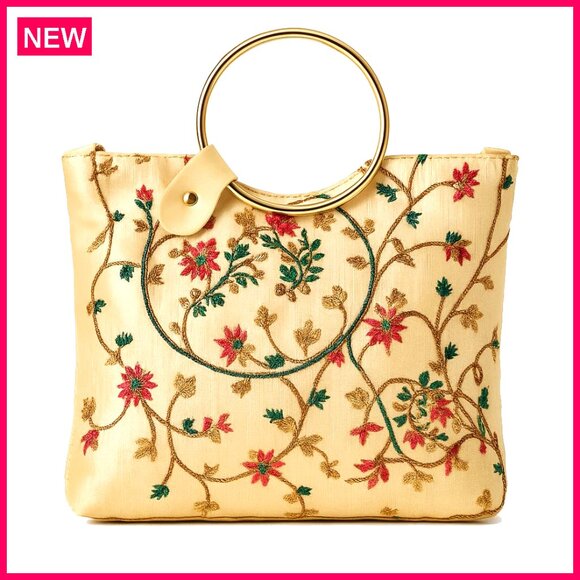 Handbags - Handcrafted Embroidered Crossbody Bag for Weddings & Special Occasions